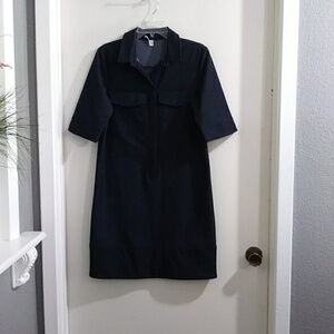 Halogen Midi Button Down Dress With Pockets